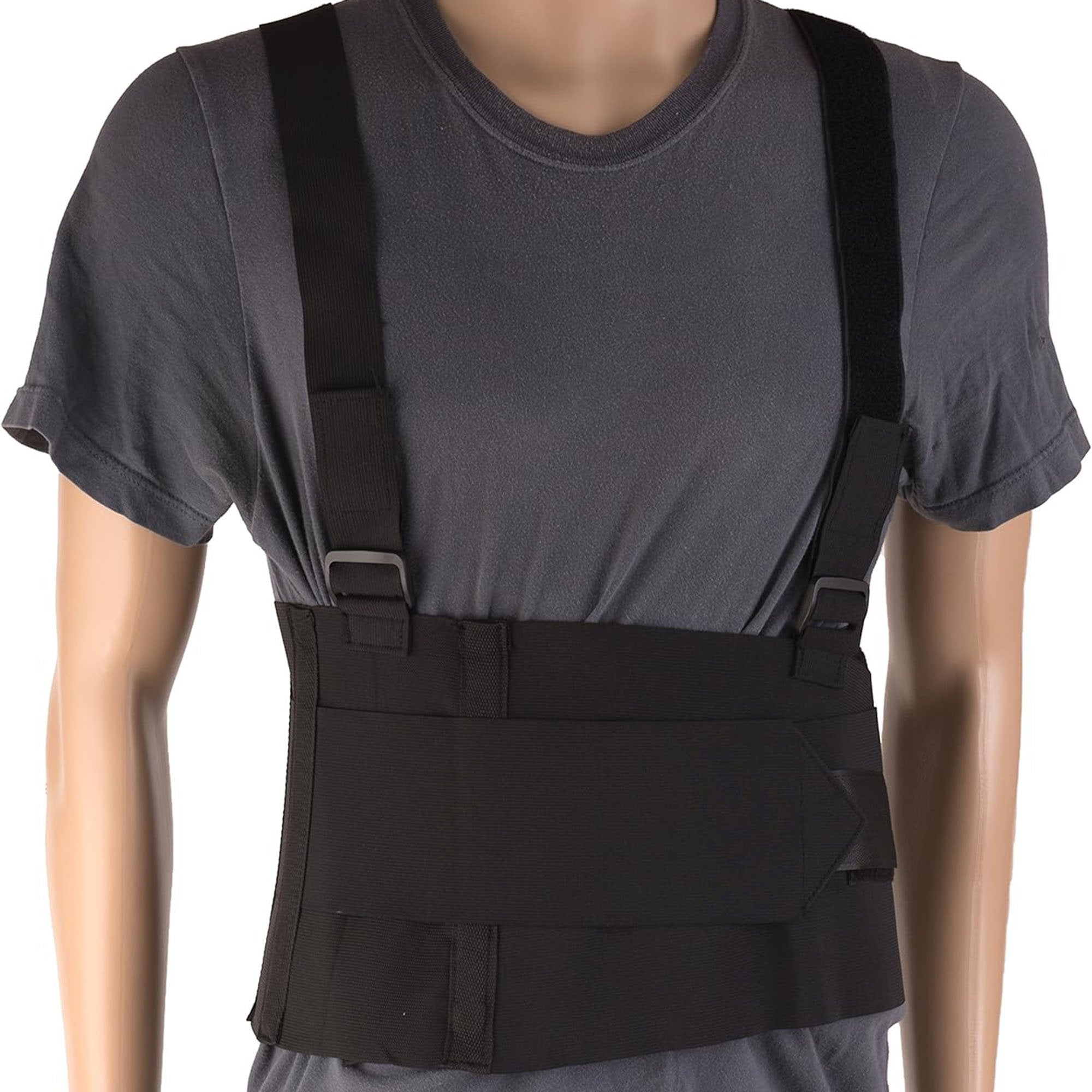 Mabis Healthcare DMI Deluxe Industrial Back Support, Fits 28 – 40 Inch Waists 