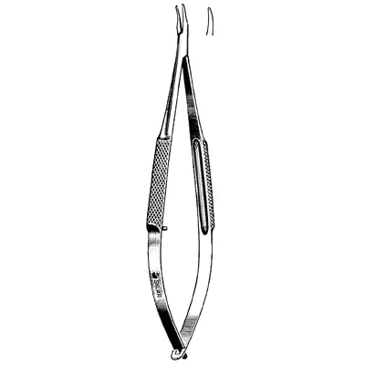 Sklar Troutman Needle Holder - 4-3/4", Curved, Smooth, without Lock - 65-6462