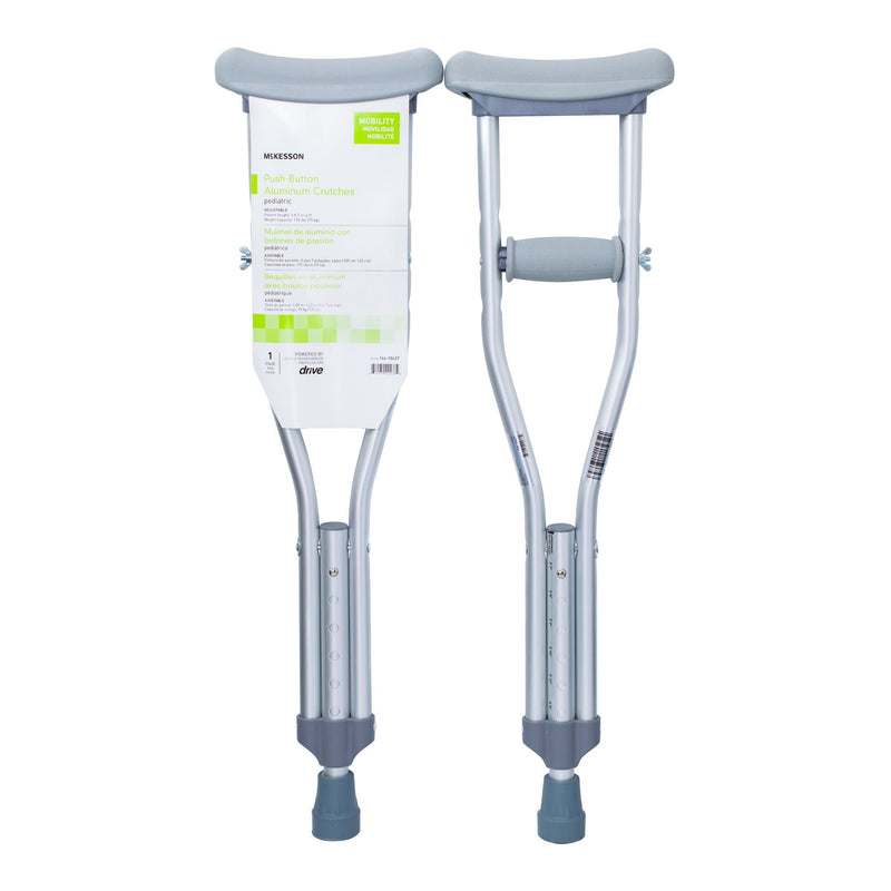 McKesson Underarm Crutches for Children 3'7" to 4' (Case of 10 Pairs)