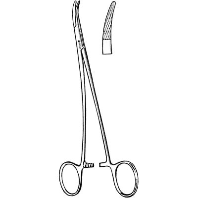 Sklar Stratte Needle Holder - 9", Curved, Serrated - 20-4795 