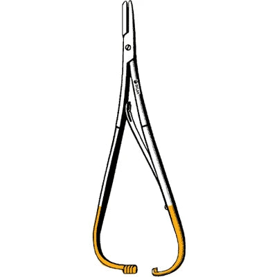 Sklar TC Mathieu Needle Holder - 6-3/4", Serrated, Narrow Jaws - 21-8071
