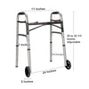 McKesson Junior Aluminum Folding Walker, 25 – 32¼ Inch Height (Each)