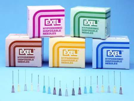 Hypodermic Needle EXELInt 3/4 Inch Length 22 Gauge Regular Wall Without Safety 