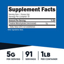 Nutricost Oral Supplement Nutricost Creatine Monohydrate Unflavored Powder 1 lbs. Canister (12/CS) 