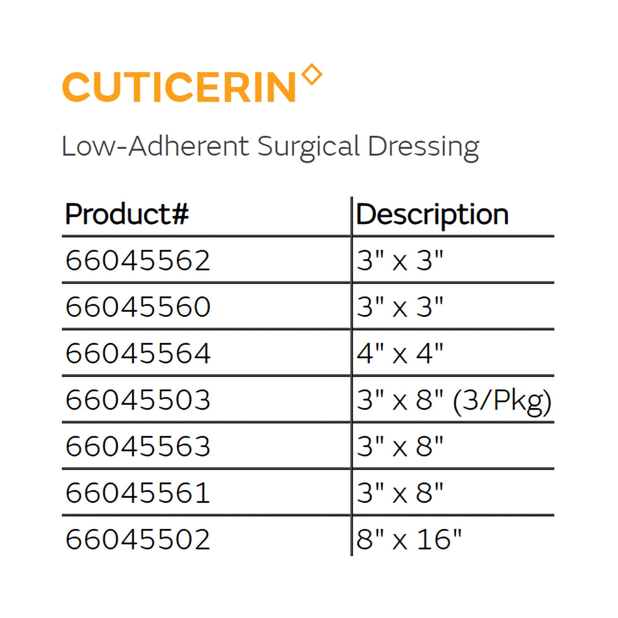 Smith & Nephew Cuticerin Impregnated Dressing, 3 x 8 Inch (150/CS) 