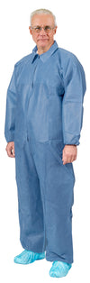 COVERALL SMS 2XLELSTIC WRST /ANKL BL 25/CS