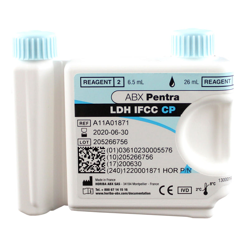 General Chemistry Reagent ABX Pentra Lactate Dehydrogenase (LDH) For ABX Pentra 400 Clinical Chemistry Analyzer 125 Tests (Each)