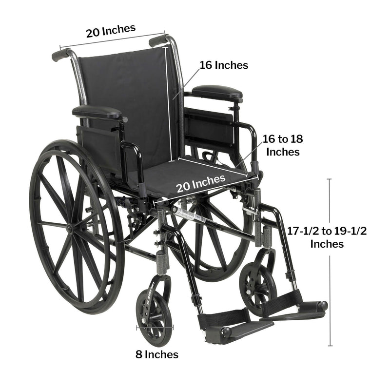 drive Cruiser III Lightweight Wheelchair (Each)