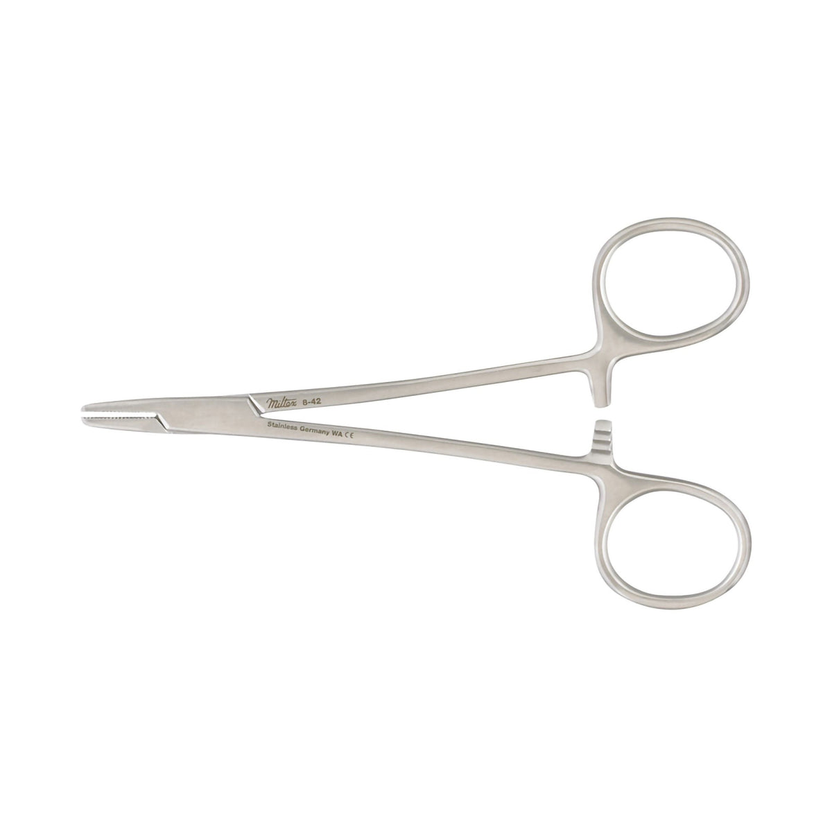 Needle Holder Mayo-Hegar 5 Inch Length Serrated Jaws Finger Ring Handle (Each)