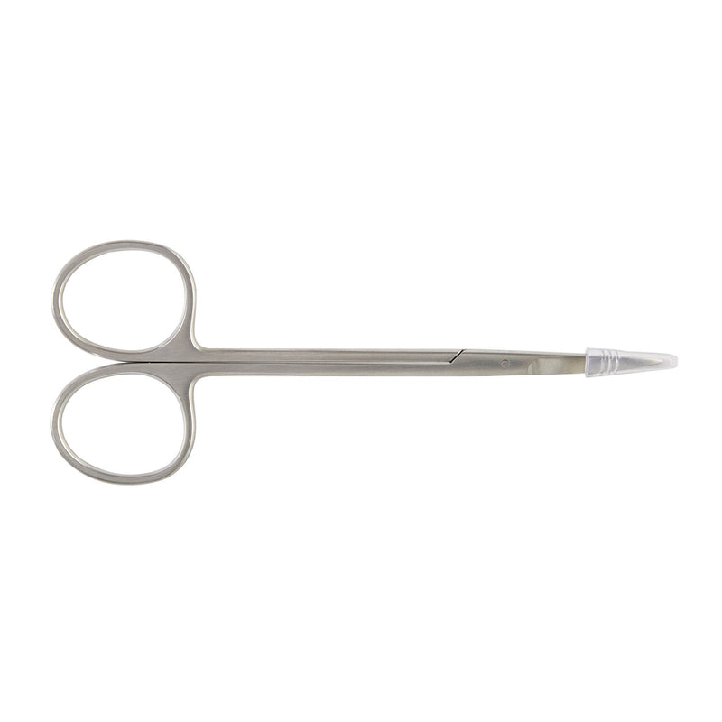 Iris Scissors Miltex 4-1/2 Inch Length OR / Surgical Grade German Stainless Steel NonSterile Finger Ring Handle Curved Sharp Tip / Sharp Tip (Each)