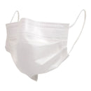 McKesson Brand McKesson Procedure Mask, Pleated with Earloops, One Size Fits Most, White (500/CS)