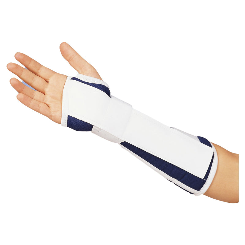 Wrist / Forearm Brace Canvas / Foam Right Hand Blue Small 