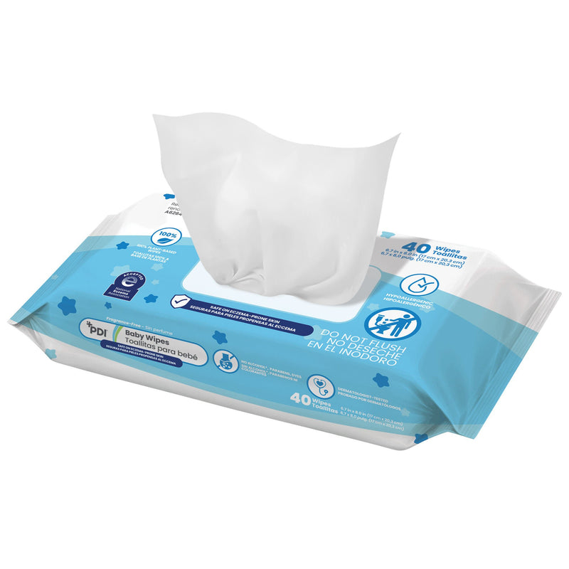 Baby Wipe PDI Soft Pack Unscented 40 Count (Case of 480)