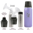 Ceres Chill OG Stainless Steel Breast Milk Chiller Container, Lavender