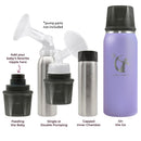 Ceres Chill OG Stainless Steel Breast Milk Chiller Container, Lavender (Case of 12) 