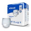 Attends Healthcare Products Attends Care Moderate Absorbent Underwear, Extra Large (56/CS) 