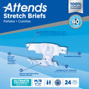 Attends Healthcare Products Attends Stretch Briefs, Medium / Regular (96/CS) 