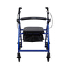 McKesson Folding Aluminum Four-Wheel Rollator, Blue (Each)