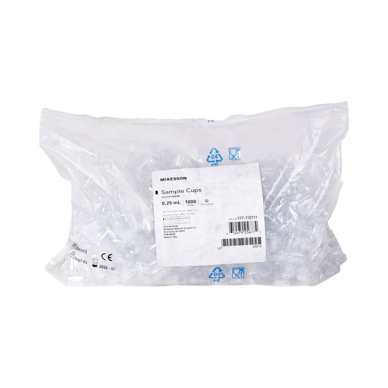 McKesson Polystyrene Sample Cup, 0.25 mL (Case of 10000)
