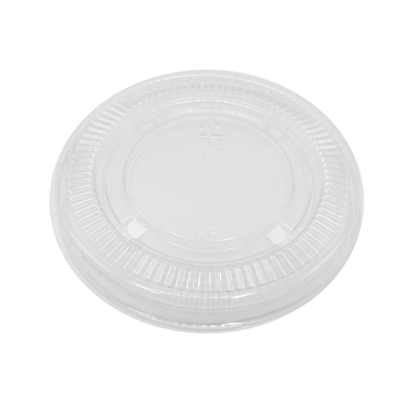 Portion Cup Lid Medd Max LLC Fits 3 to 5-1/2 oz. Cups Clear Polypropylene Disposable (Case of 2500)