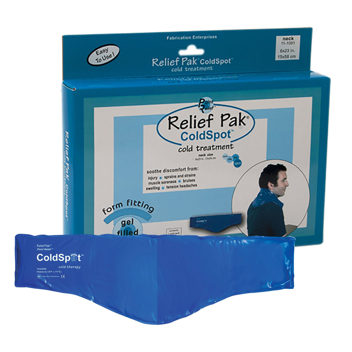 Relief Pak ColdSpot Blue Vinyl Pack, Neck Contour (Each)