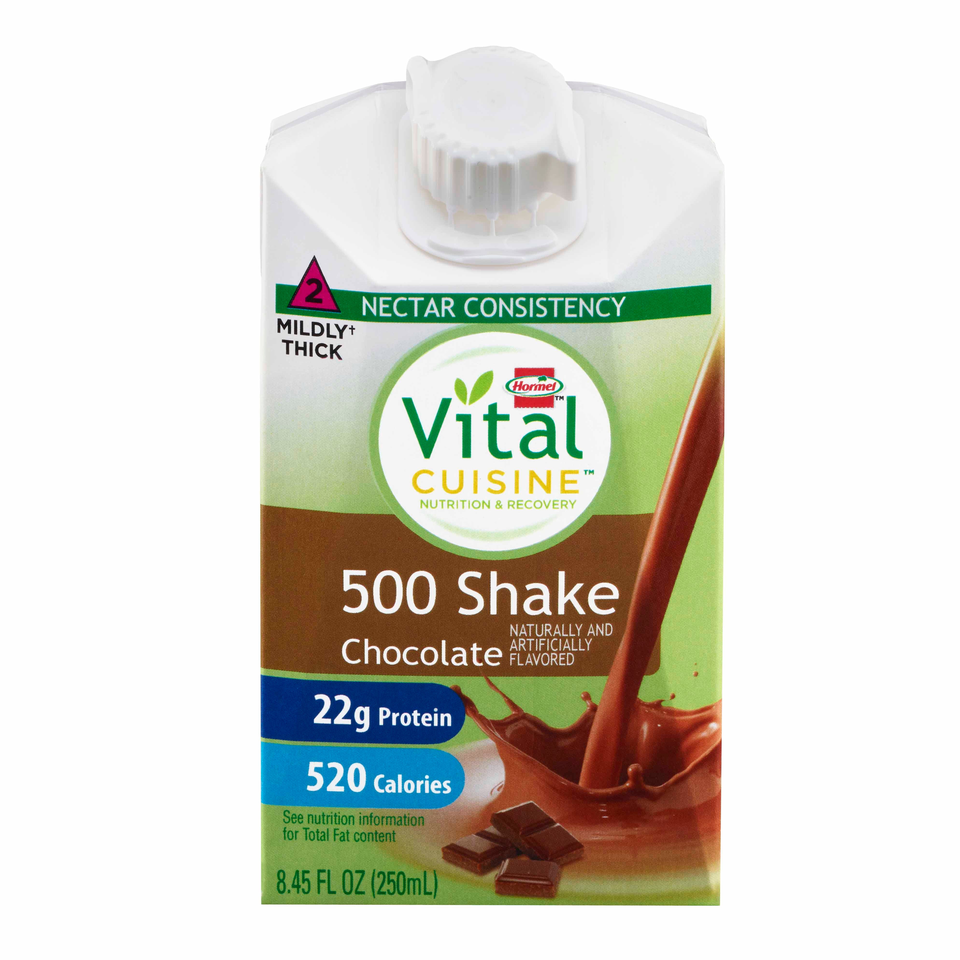 Lyons Magnus LLC Vital Cuisine 500 Shake Chocolate Nutrition and Recovery, 8.45 oz. Carton (27/CS) 