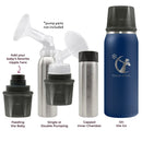 Ceres Chill Co Ceres Chill OG Stainless Steel Breast Milk Chiller Container, Dark Blue (12/CS) 