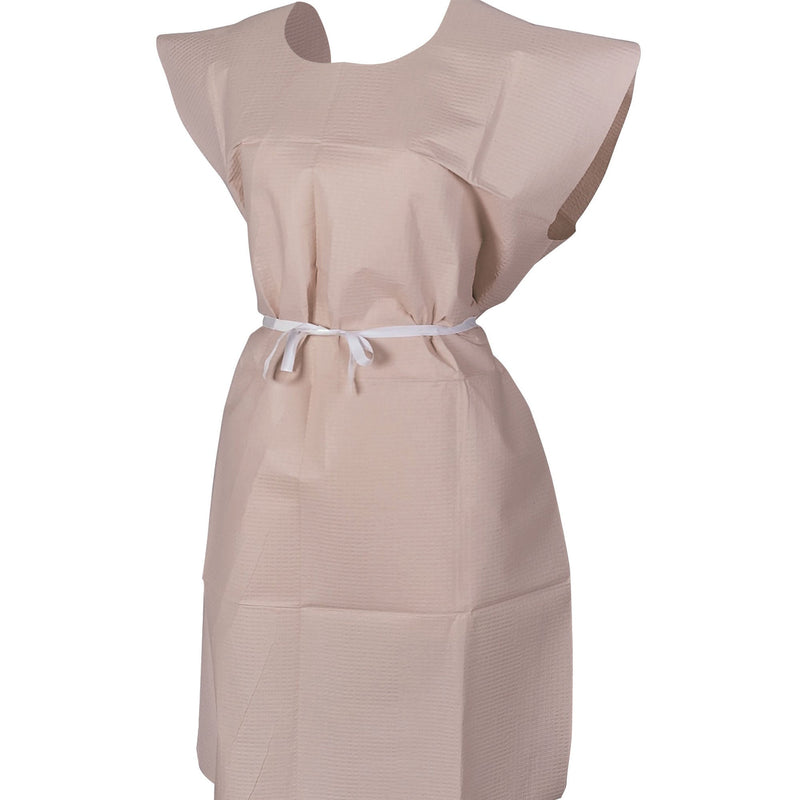 McKesson Patient Exam Gown, One Size Fits Most, Peach (Case of 50)