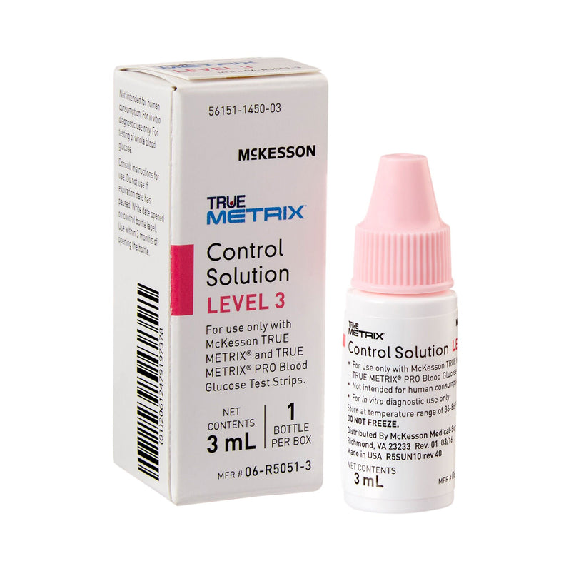 McKesson TRUE METRIX Glucose Control Solution, 3 mL (Case of 24)