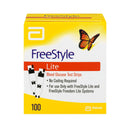 Abbott Blood Glucose Test Strips FreeStyle Lite 100 Strips per Pack For Freestyle Lite  Monitor System (1200/CS) 