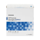 McKesson Sterile Nonwoven Sponge, 4 x 4 Inch, Four Ply (Case of 1200)