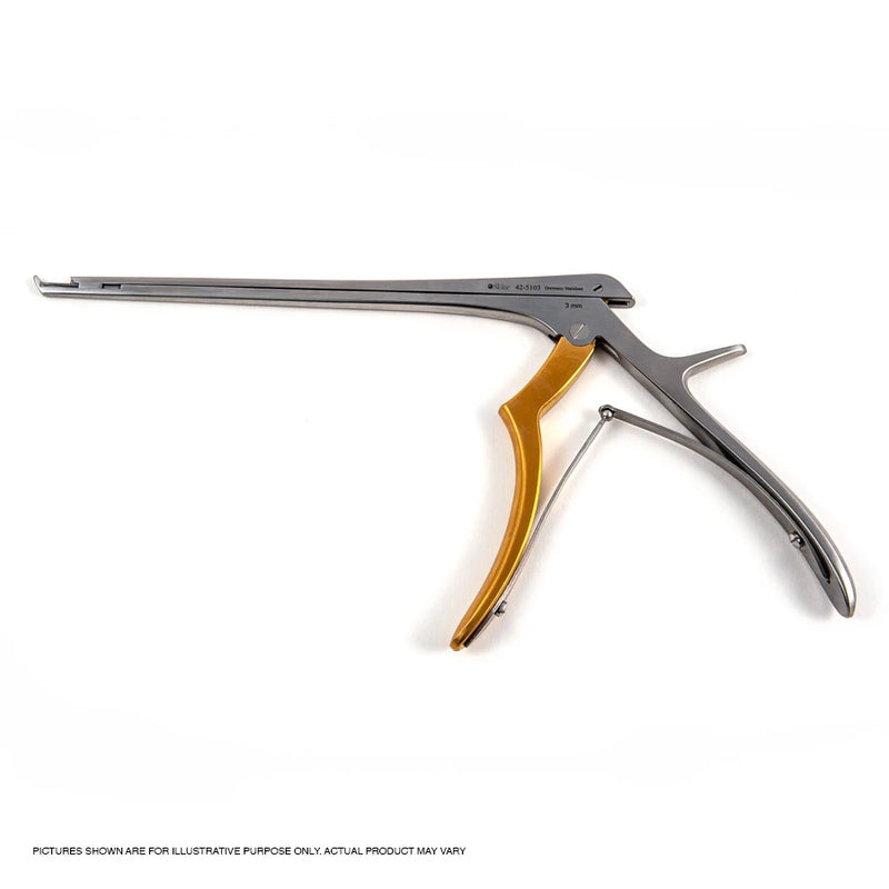 Sklar Kerrison Rongeur - 10", Upwards Cutting (40°), 3mm Tip, Thin Footplate, Titanium Nitride Coated - 42-5333