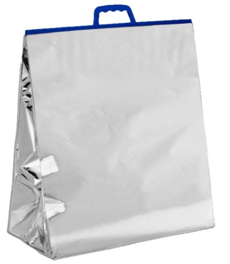 Reclosable Thermal Bag 7-1/2 X 13 X 19 Inch Mylar / Plastic Silver Snap Closure (Case of 50)