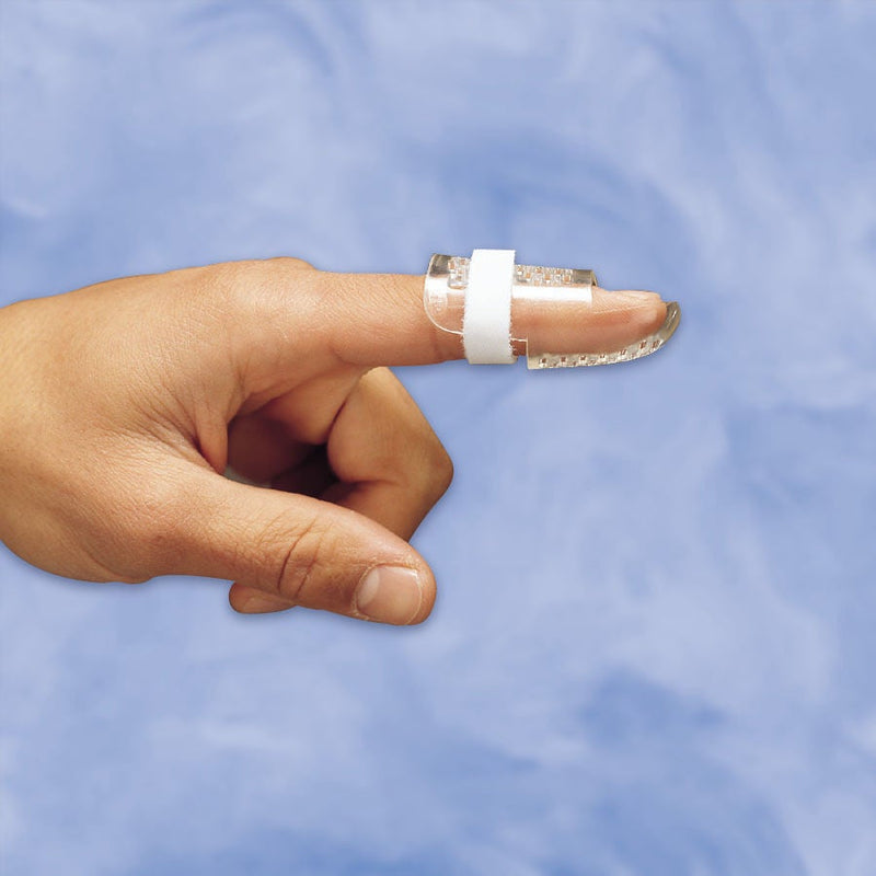 Finger Splint DeRoyal Size 4 Without Fastening Left or Right Hand Opaque 
