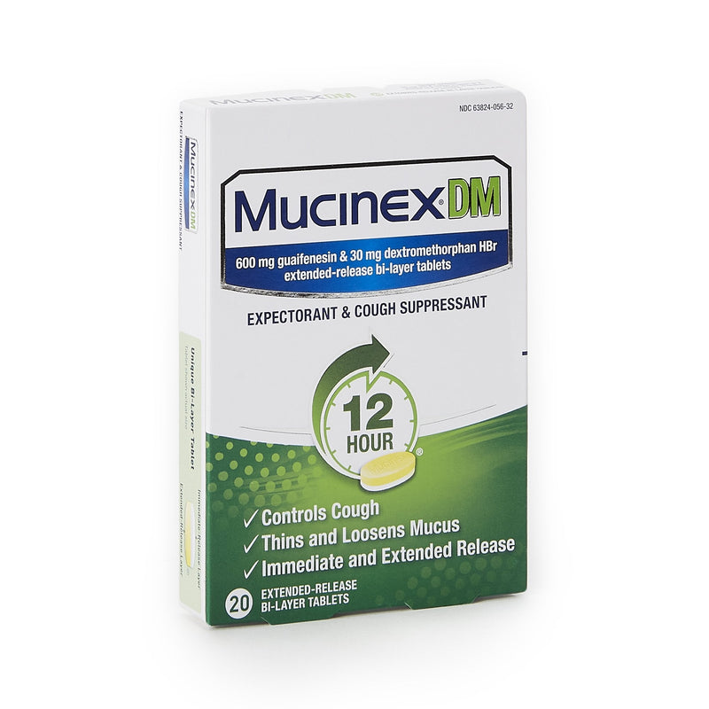 Reckitt Benckiser Mucinex DM Expectorant & Cough Suppressant Extended-Release Bi-Layer Tablet (20/BX) 