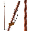 Brazos Twisted Oak Trekker Handcrafted Walking Stick, Red, 55-Inch (Each)