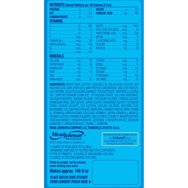 Enfamil Enspire Infant Formula, 20.5-ounce canister (4/CS)