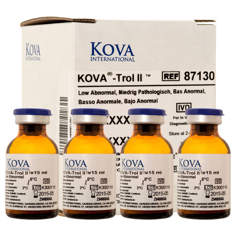 Urine Chemistry Control KOVA-Trol II Urine Dipstick Testing Low Abnormal Level 4 X 15 mL