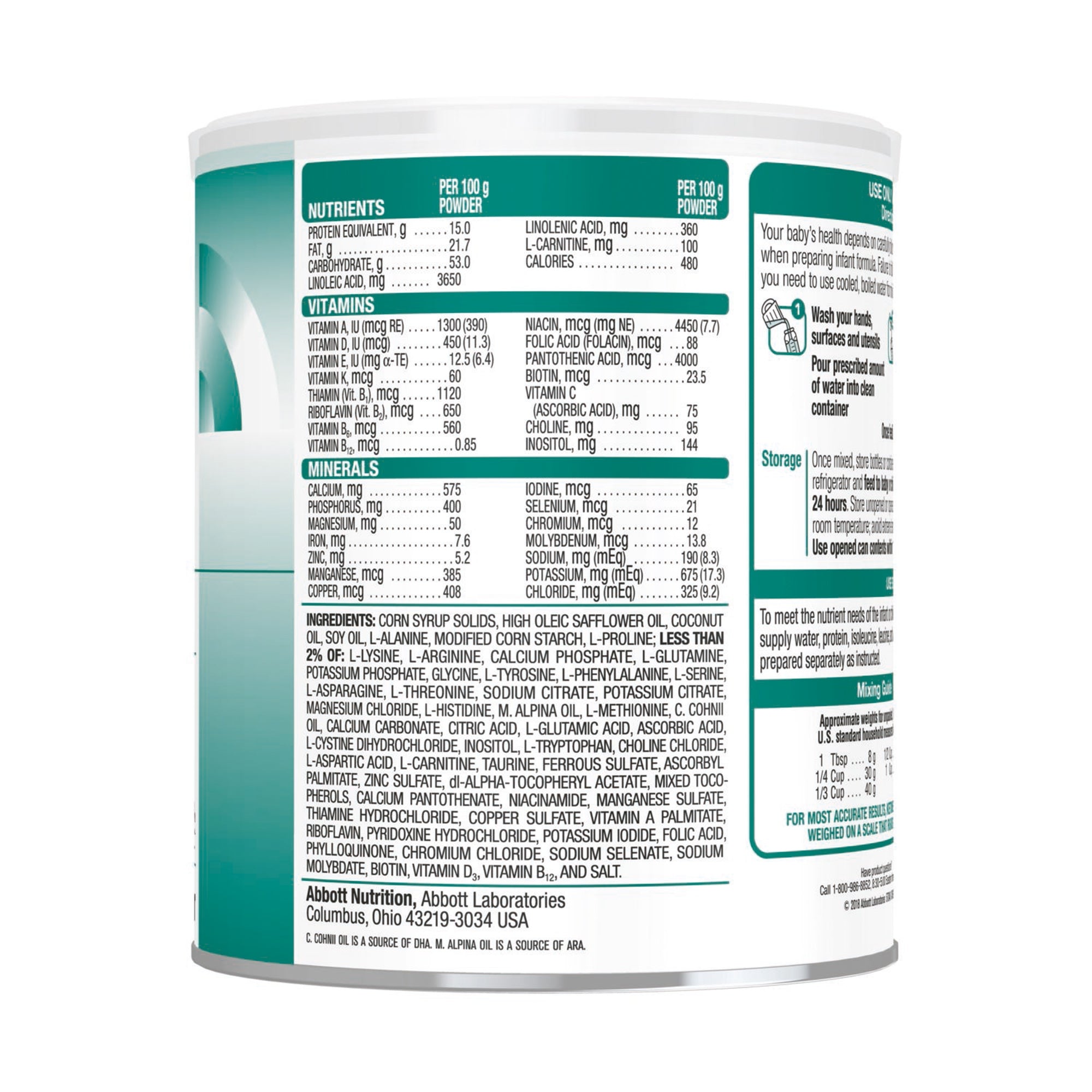 Abbott Nutrition Ketonex-1 Amino Acid-Modified Infant Formula With Iron, 14.1-ounce can (6/CS) 