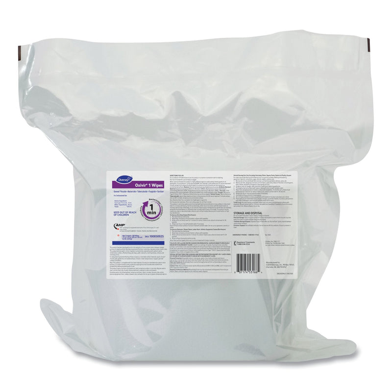 Oxivir 1 Hydrogen Peroxide Surface Disinfectant Cleaner Wipes, Refill Pouch (Case of 640) 