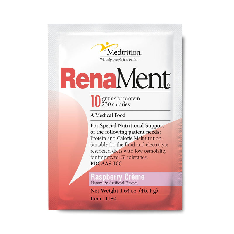 Medtrition/National Nutrition RenaMent Raspberry Crème Medical Food for Fluid or Electrolyte Restricted Diets (60/CS) 