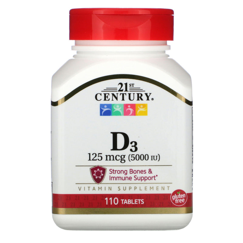 21st Century Vitamin D-3 / Calcium Supplement (Bottle of 110)