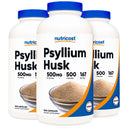 Dietary Supplement nutricost Psyllium Husk 500 mg Strength Capsule 500 Per Bottle (Case of 6000)
