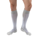 SOCK KNEE 20-30MMHG CLOSEDWHT/GREY XL