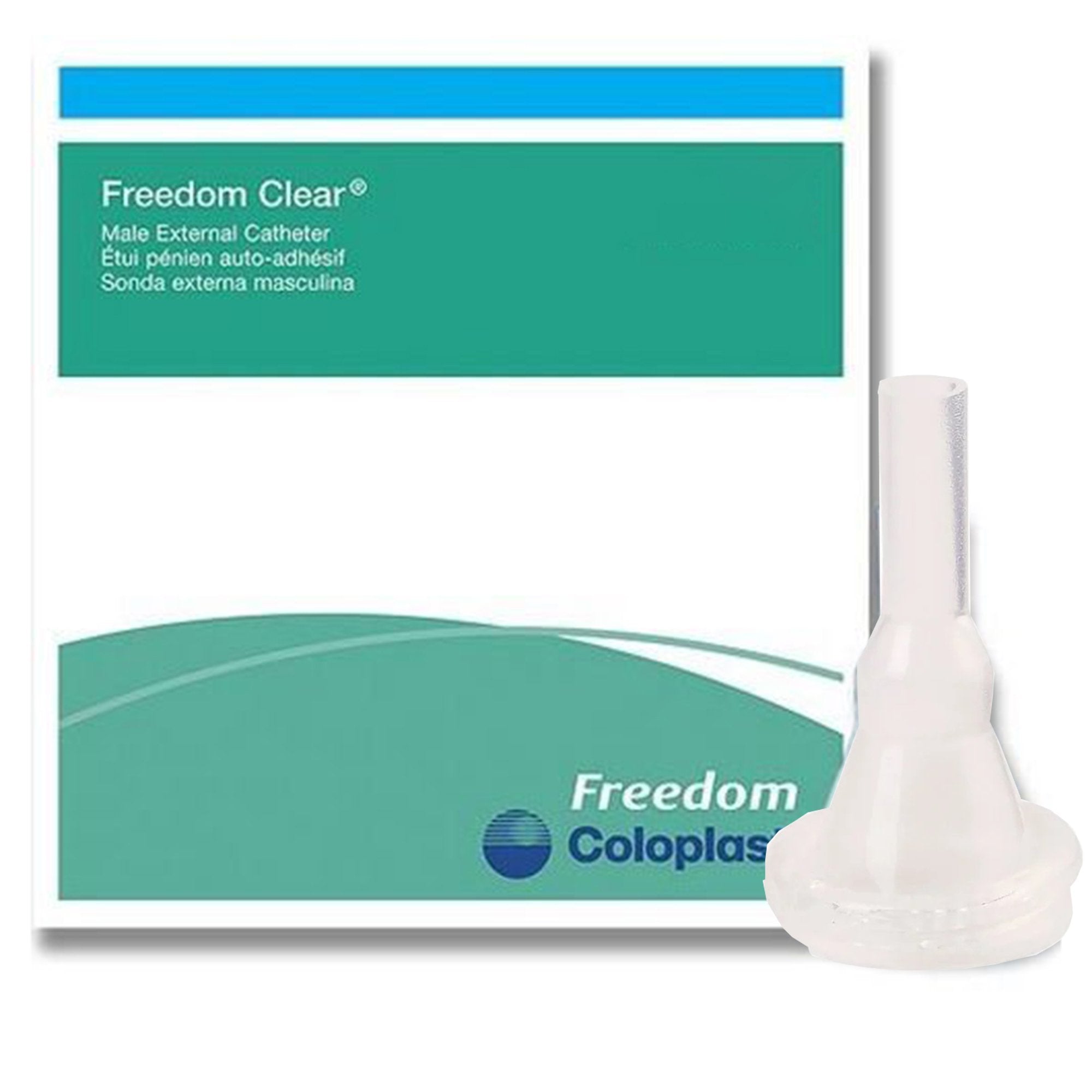 Coloplast Freedom Clear Male External Catheter, Intermediate Size, 23mm, Standard Length (100/CS) 