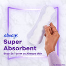 Feminine Pad Always Anti-Bunch XTra Protection Regular Absorbency (Case of 144)