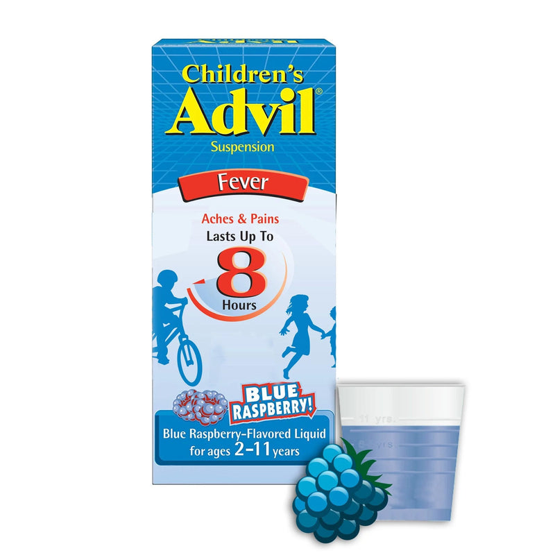 Glaxo Consumer Products Children's Advil Ibuprofen Children's Pain Relief, Blue Raspberry flavor 