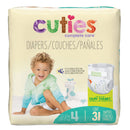 Cuties Premium Diaper, Size 4 (Case of 124)