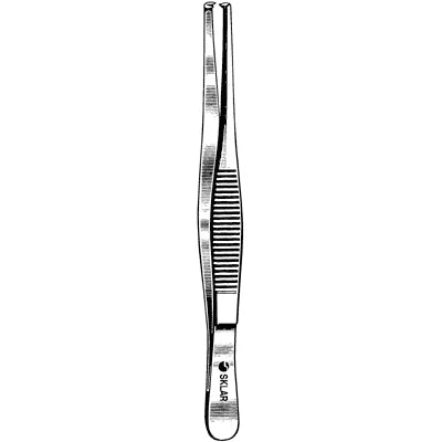 Merit Tissue Forceps - 8", Straight, 1x2 Teeth - 97-770