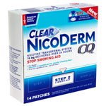 Glaxo Consumer Products Nicoderm CQ Nicotine Transdermal System Clear Patches Step 2 14 mg 